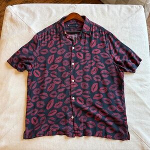 All Saints Short Sleeve Shirt - Like New - Size L